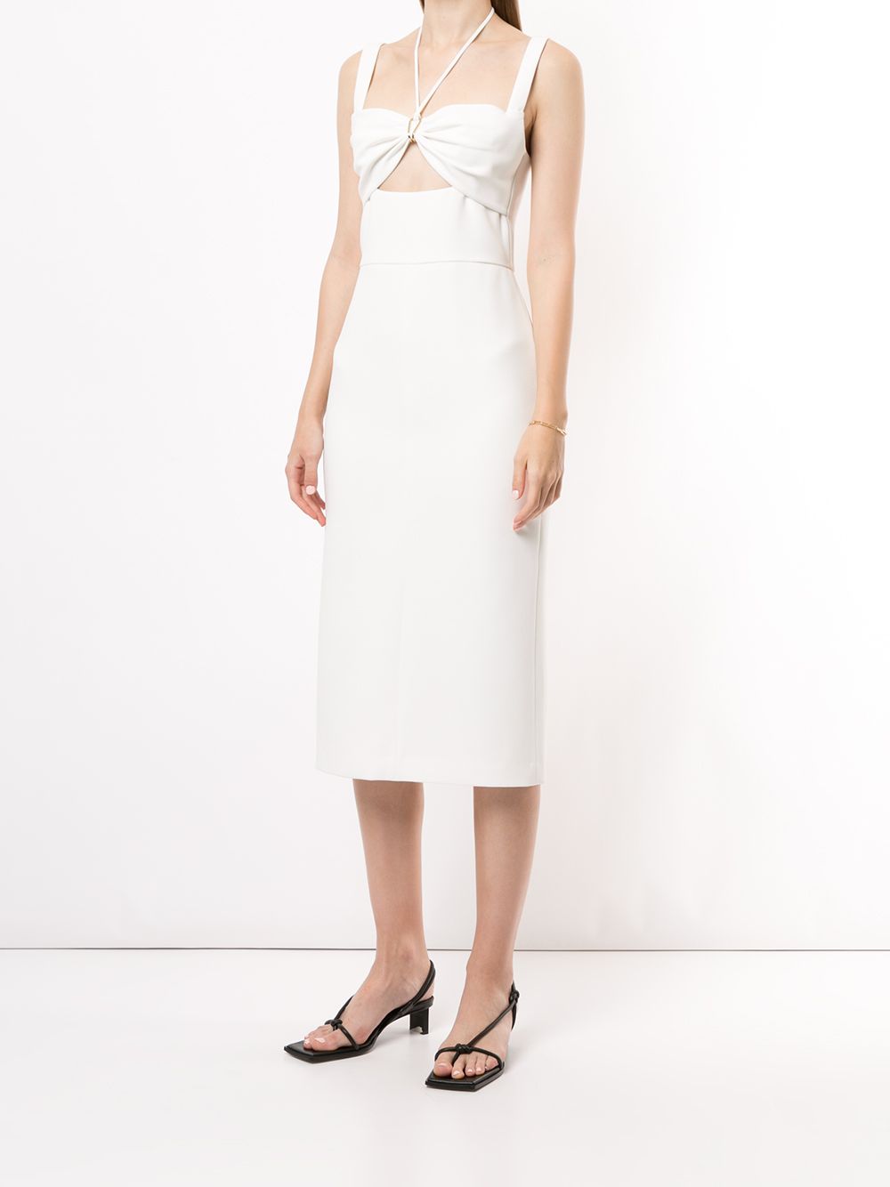 Dion Lee cut-detail Midi Silk Dress - Farfetch