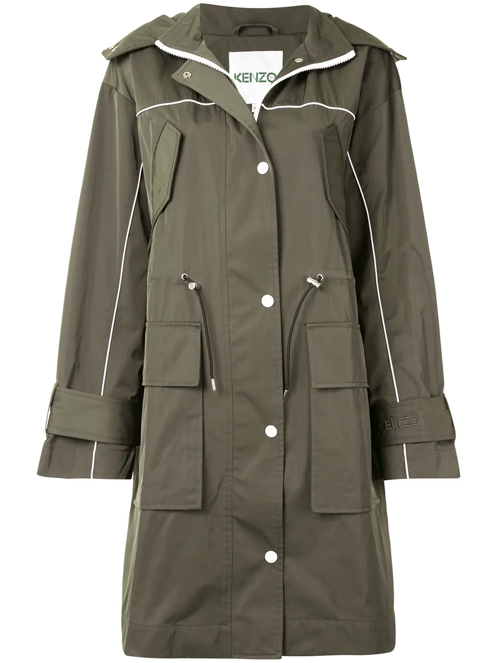 фото Kenzo mid-length parka coat