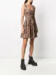 Versace Jeans Couture flared leopard print mini dress