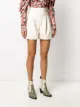 Twin-Set stitched high-waist shorts