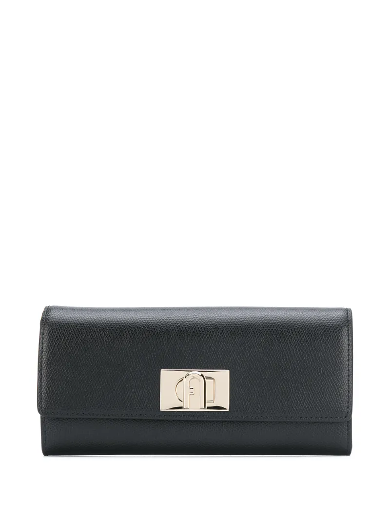 Click to view more detailed imagery on our partner's website Furla 1927 Grained-effect Wallet In Black