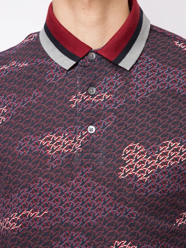 red armani polo