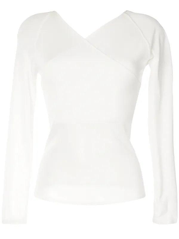 sheer wrap top
