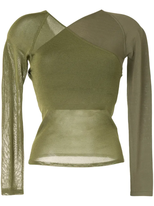 sheer wrap top