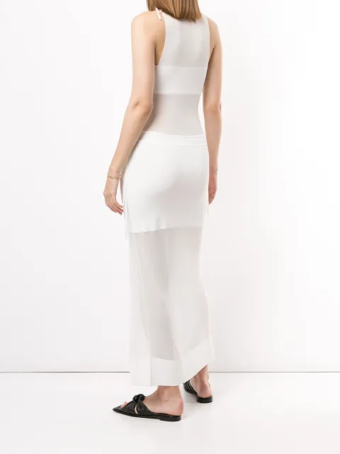 Dion Lee Sheer Asymmetric Midi Dress - Farfetch