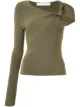 Image 1 of Dion Lee asymmetric-sleeve knit top