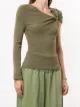 Dion Lee asymmetric-sleeve knit top