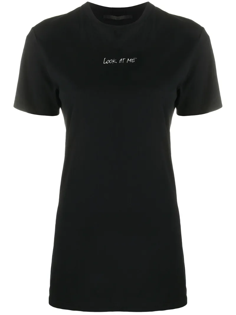 Click to view more detailed imagery on our partner's website Haider Ackermann Short-sleeved Slogan Print T-shirt In Black