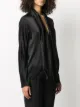 Haider Ackermann long-sleeved draped neck blouse