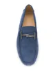 Tod's blue suede loafers