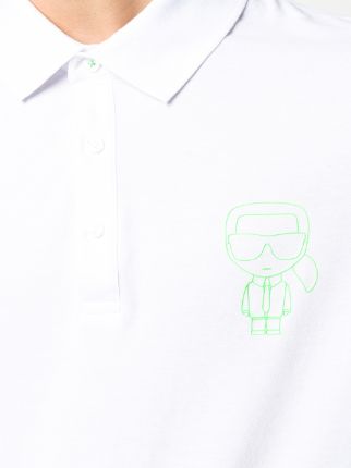 Karl motif polo shirt展示图