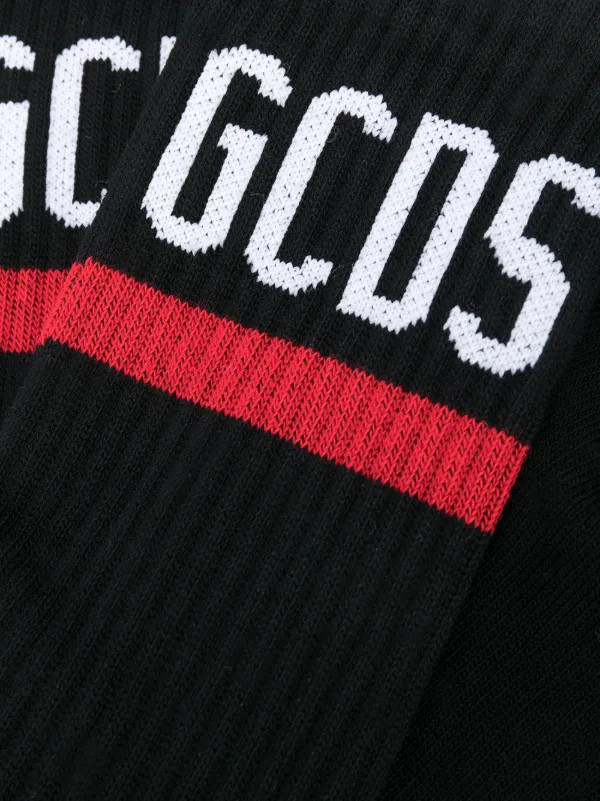 GCDS Logo Band Socks | Black | FARFETCH