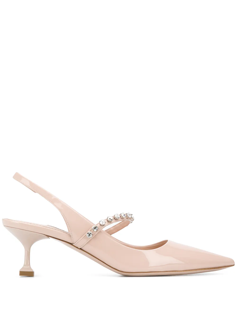 miu miu glitter slingback pumps