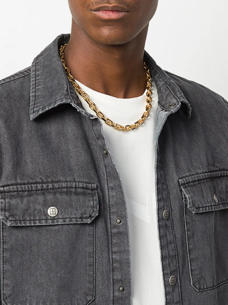 EMANUELE BICOCCHI GOLD-PLATED CHAIN-LINK NECKLACE