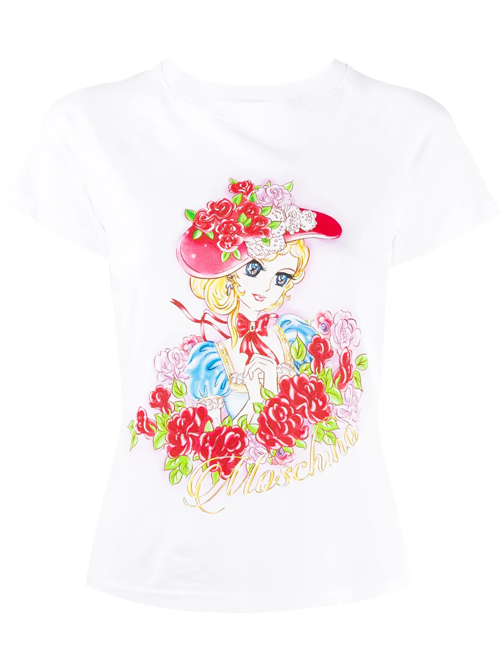 Moschino T-shirt met print Wit