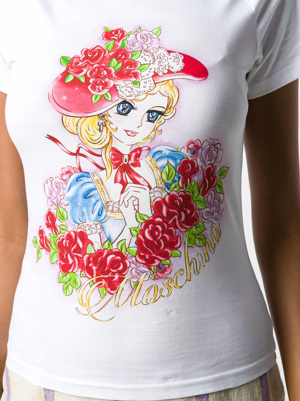 Moschino T-shirt met print Wit