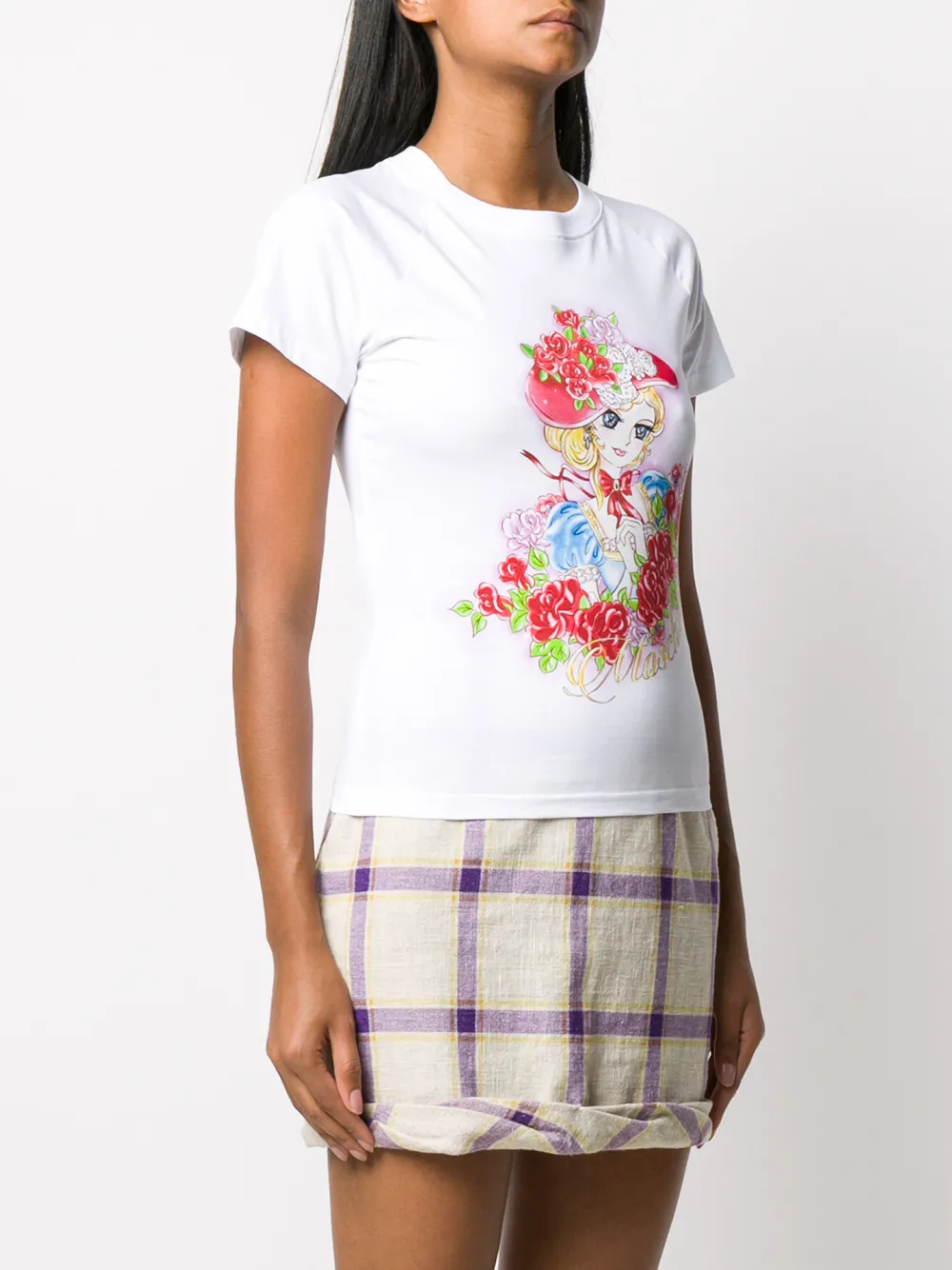 Moschino T-shirt met print Wit