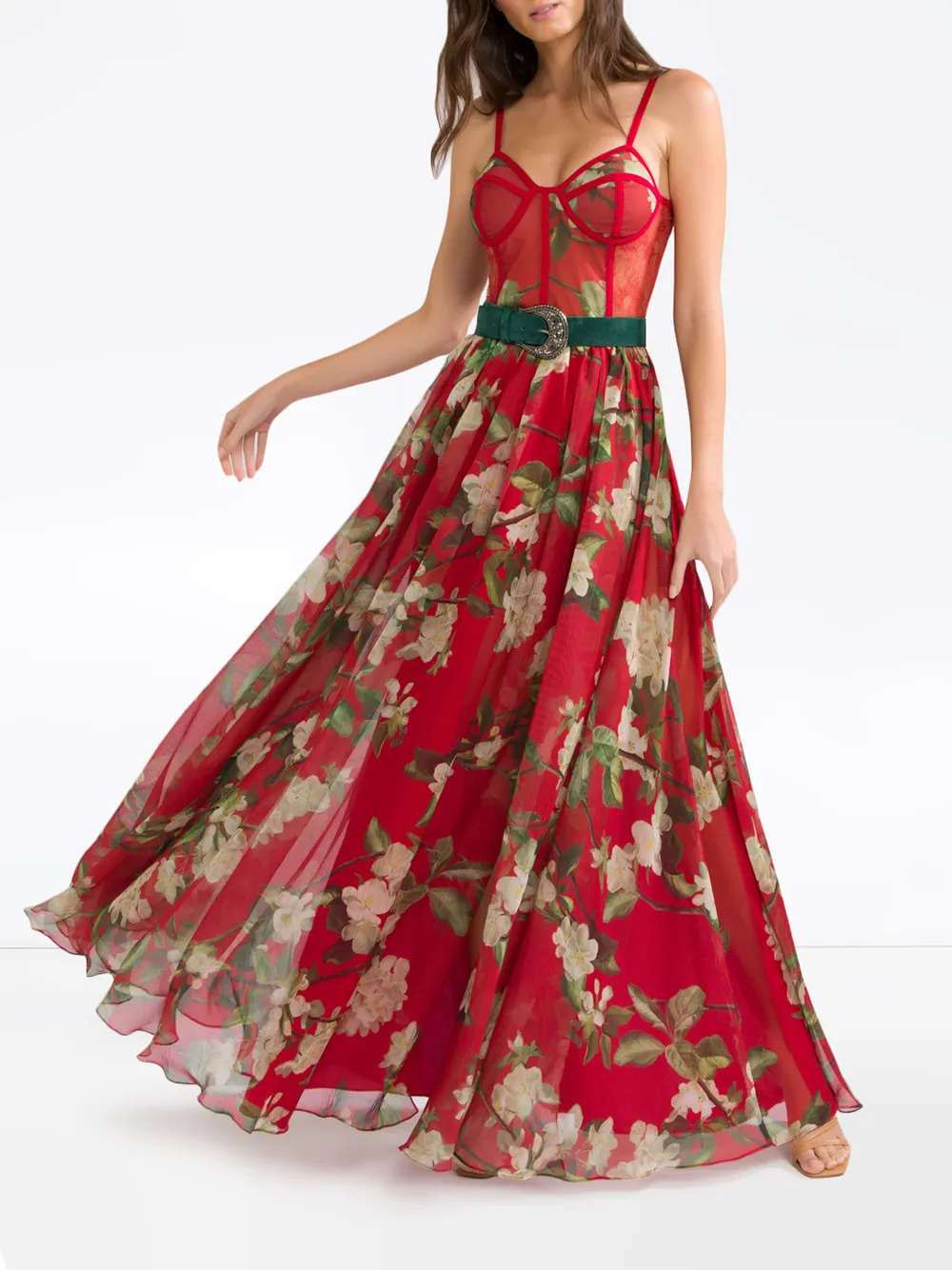 Patbo peony bustier dress online