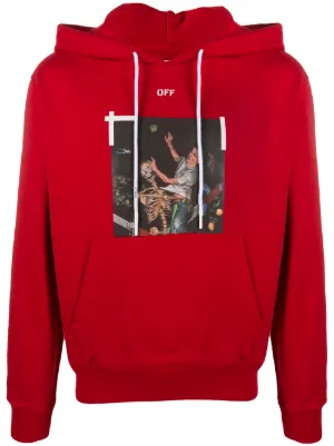 off white red hoodie price