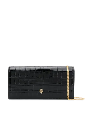 Alexander McQueen Crinkled Leather Clutch Bag Farfetch