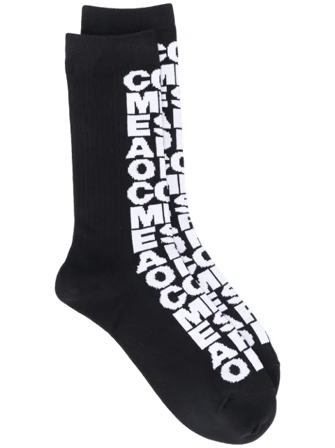 Comme Des Garçons logo intarsia knit socks