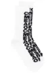 Image 1 of Comme Des Garçons logo intarsia knit socks