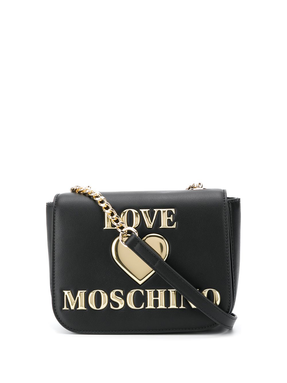 фото Love moschino сумка на плечо с логотипом и клапаном