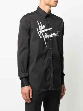 chest logo long-sleeved shirt展示图