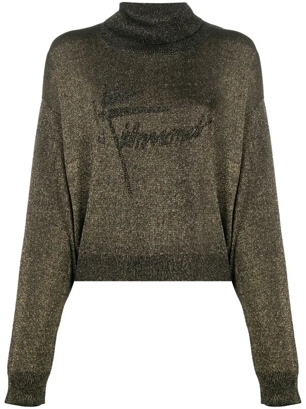 gold roll neck jumper