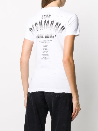 graphic and logo print T-shirt展示图