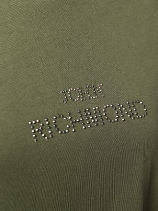 embellished logo crew neck T-shirt展示图