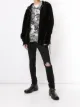Image 2 of Mastermind World skull print zip-up hoodie