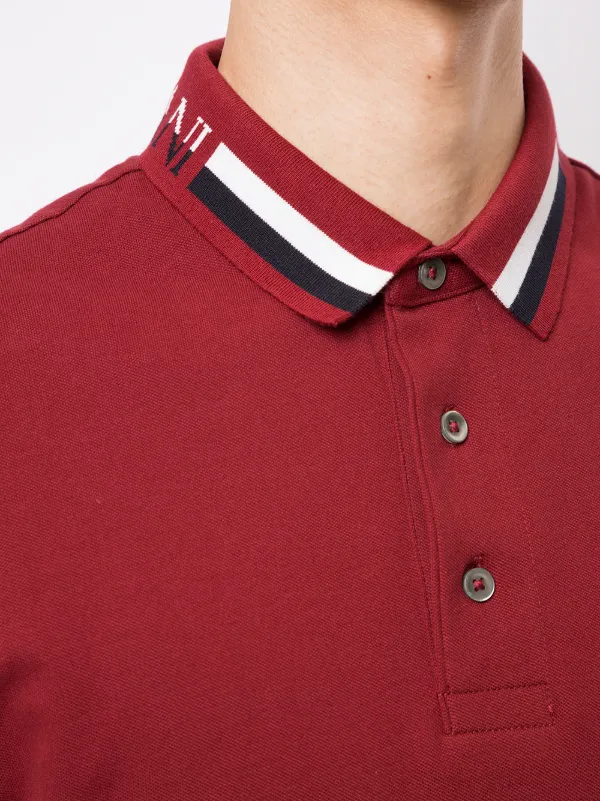 red armani polo