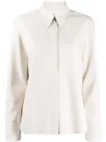 Nanushka Naum vegan leather shirt - Neutrals