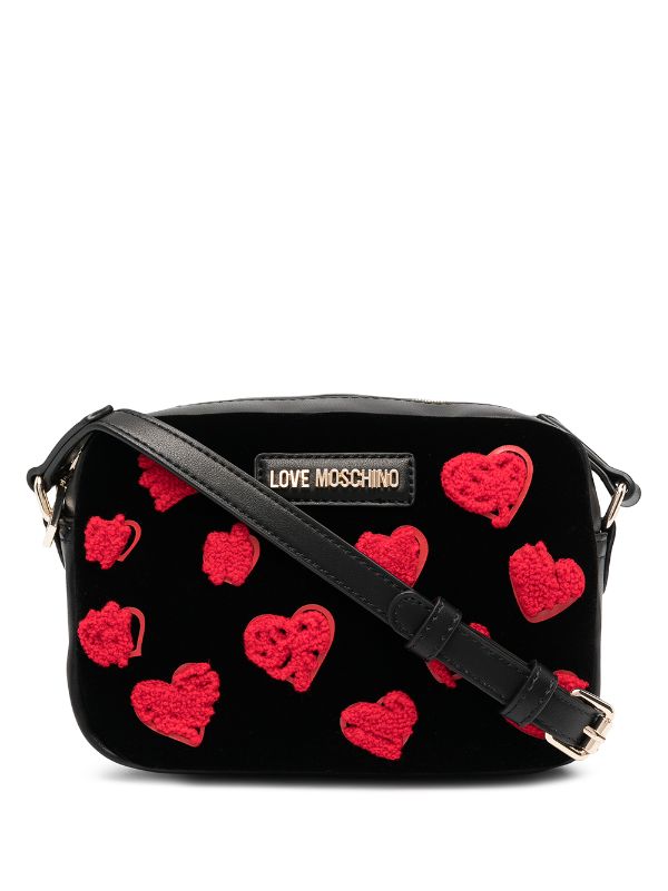 love moschino heart crossbody bag