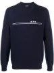 Image 1 of A.P.C. front-logo crewneck jumper