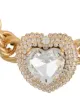 Alessandra Rich crystal heart choker