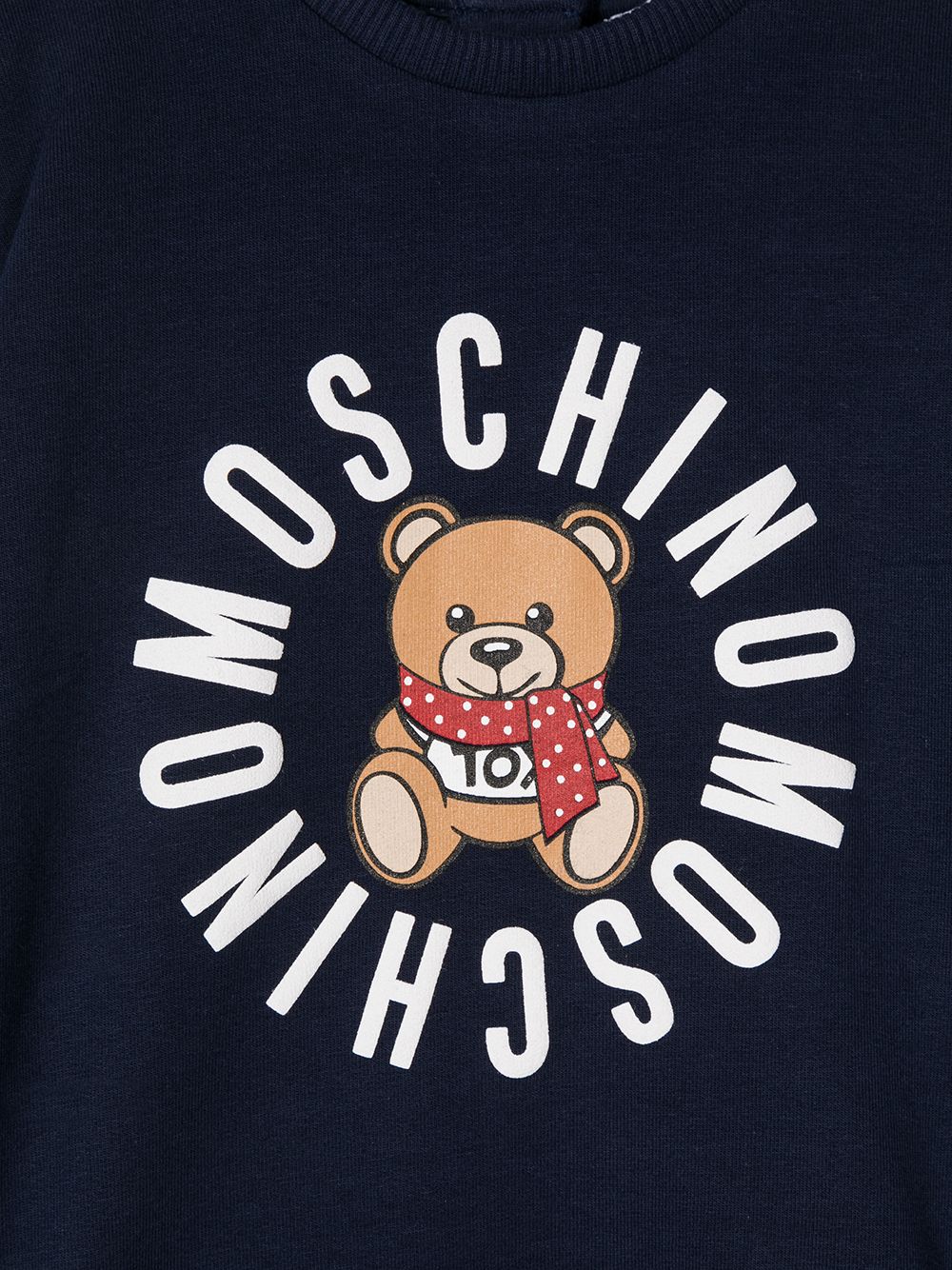 фото Moschino kids толстовка с принтом teddy bear