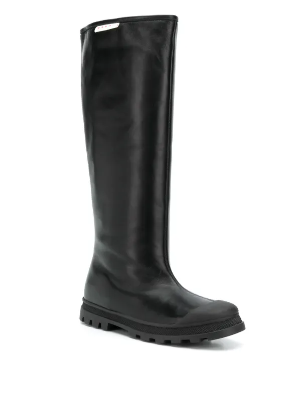 knee length rain boots