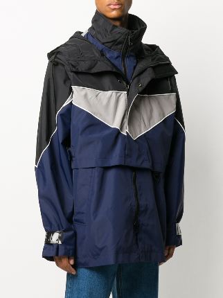 convertible hooded windbreaker jacket展示图