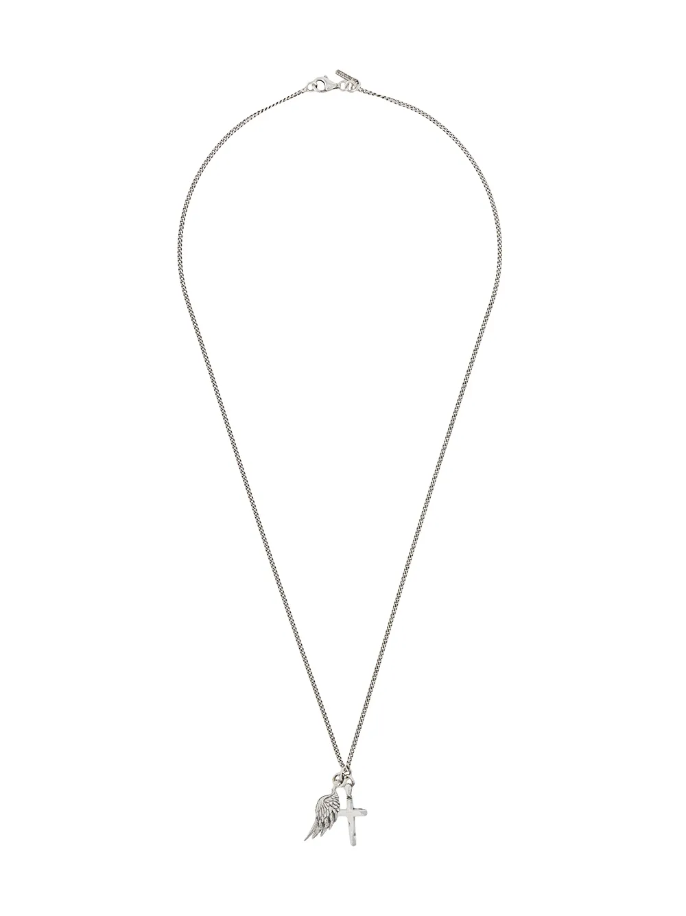 

Emanuele Bicocchi wing and cross necklace - Silver