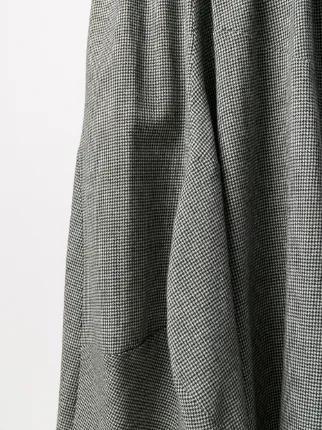 draped hounstooth skirt展示图