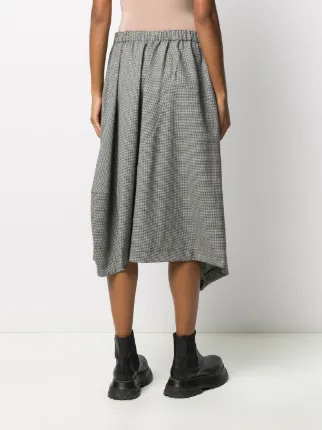 draped hounstooth skirt展示图