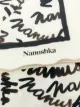 Nanushka Miani handwritten-logo scarf