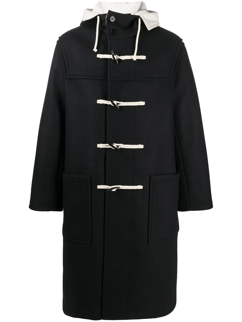 Jil Sander дафлкот с капюшоном