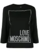 الصورة 1 من Love Moschino توب منسوج بشعار الماركة