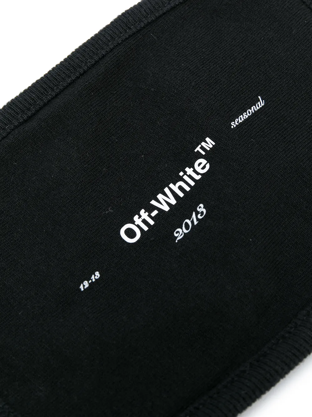 Off White Logo Print Face Mask Farfetch