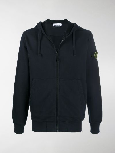 stone island grey zip up hoodie