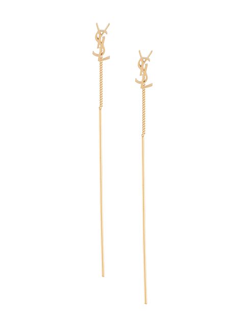 Saint Laurent monogram pendant earrings