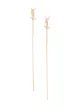 Image 1 of Saint Laurent monogram pendant earrings